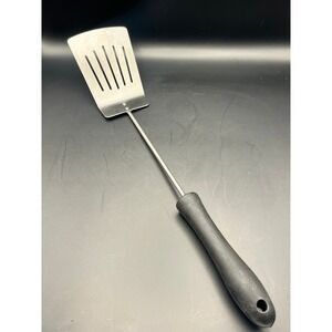 Slotted Turner Spatula Stainless Steel‎ Black Handle Kitchen Utensil Cooking 15"